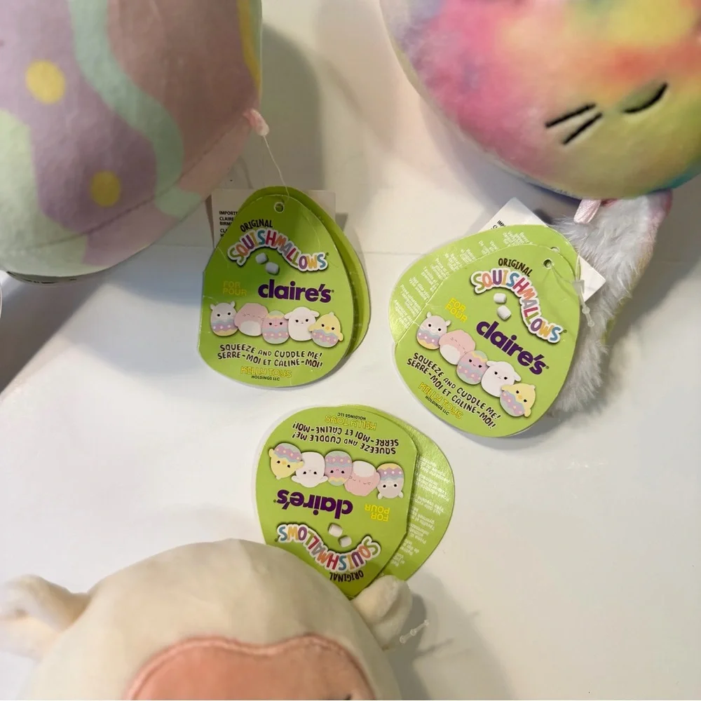 Squishmallows™ Claire's Exclusive 8' Pastel Pals Plush Trio - GET ONE FREE!!!